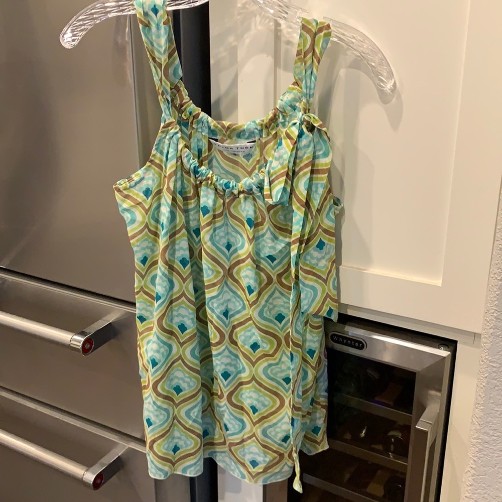 Trina Turk Silk Sleeveless Blouse